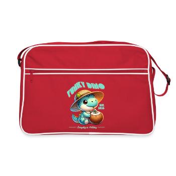 Funky Dino Coconut - Retro Bag - red/white - Front