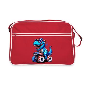 SSW24-T Rex Riding Monster Truck 3 - Retro Bag - red/white - Front