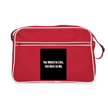Too Rare – Proud to Be Different - Sac Retro - rouge/blanc - Devant