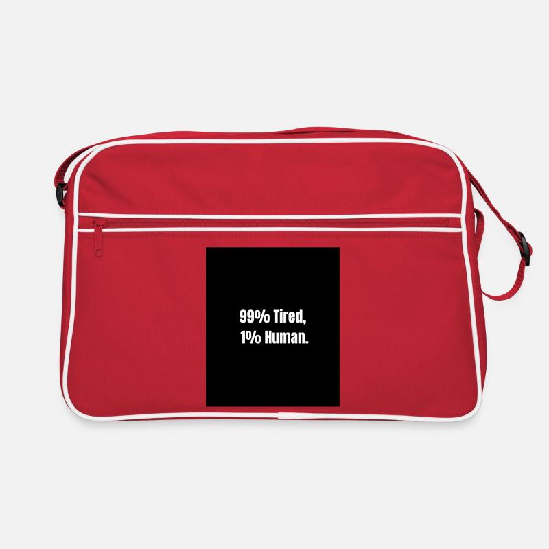 99% Tired – Zero Battery Mode Retro Bag