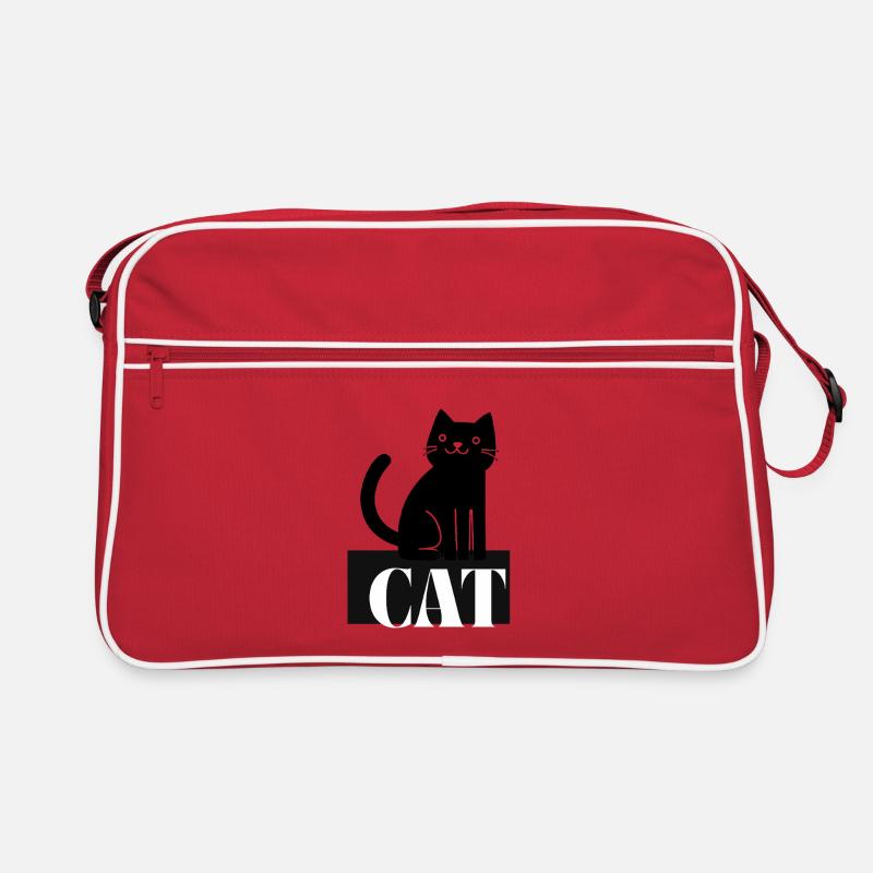 Lettrage rétro Cat Lover Sac Retro
