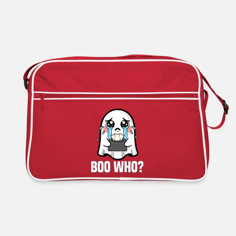 WER WIRD AUSGEBUHT? - GHOST HALLOWEEN Retro Tasche
