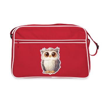 Hibou - Sac Retro - rouge/blanc - Devant