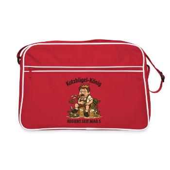 Kotzhügel König - Sac Retro - rouge/blanc - Devant