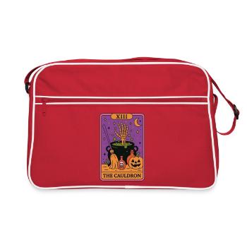 XIII Carte de Tarot d'halloween Le Chaudron - Sac Retro - rouge/blanc - Devant
