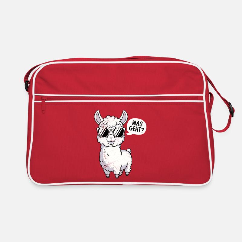 Alpaca WHAT'S UP? Cool Llama Funny Retro Bag