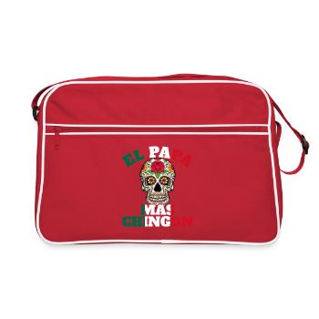 El Papa Mas Chingon - Sac Retro - rouge/blanc - Devant