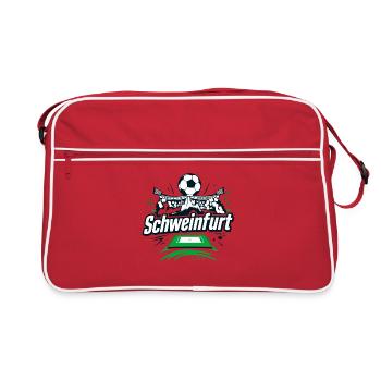 Schweinfurt Football Stadium Football Fan - Sac Retro - rouge/blanc - Devant