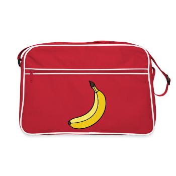 Banane Fruit Banane Tenue Fruit Banane Carnaval - Sac Retro - rouge/blanc - Devant