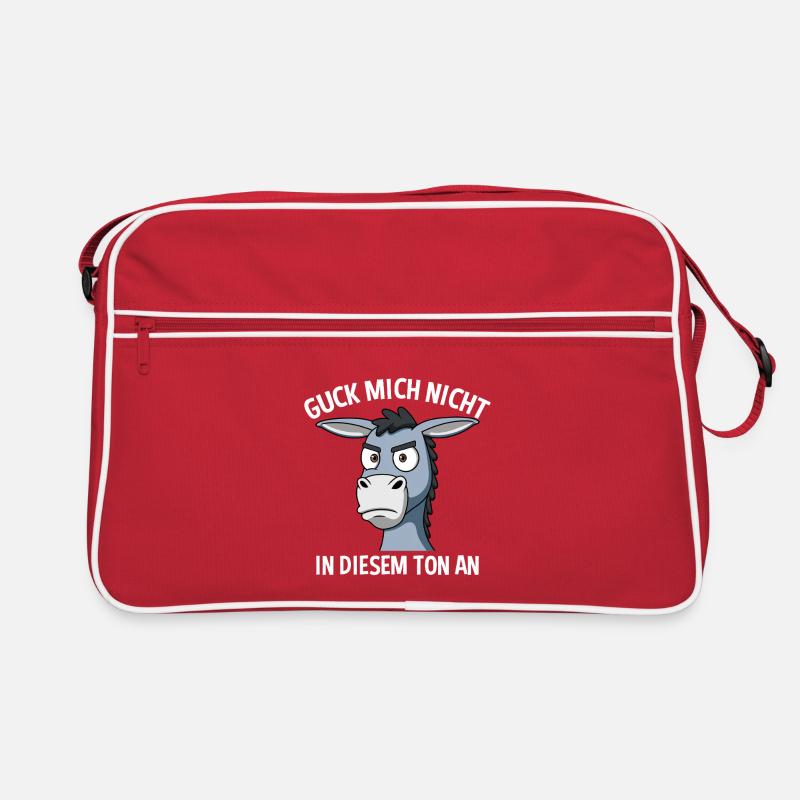 Ne me regarde pas sur ce ton, âne Sac Retro