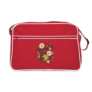 Symbole de la triple lune - Sac Retro - rouge/blanc - Devant