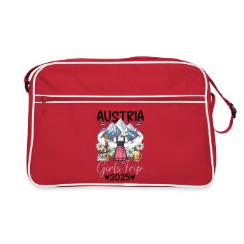 Austria Girls Trip 2025 - Retro Tasche - Rot/Weiß - Vorne