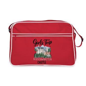 Girls Trip Neuschwanstein Castle - Retro Tasche - Rot/Weiß - Vorne