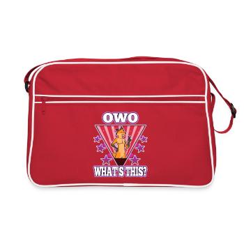 OwO Qu’est-ce que c’est ? - Sac Retro - rouge/blanc - Devant