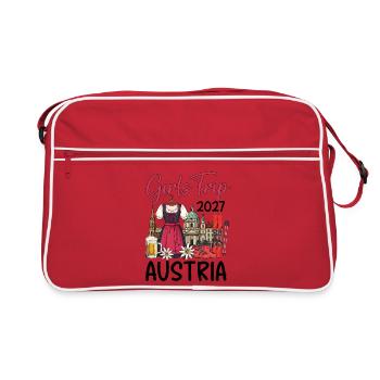 Girls Trip 2027 Austria - Retro Tasche - Rot/Weiß - Vorne