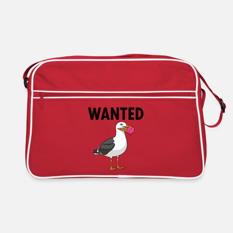 Gesucht Möwe Eiscreme Abenteuer Retro Tasche
