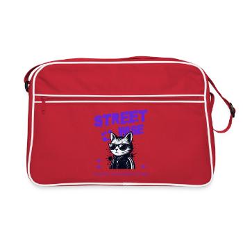 Chatours et Style Urbain - Sac Retro - rouge/blanc - Devant