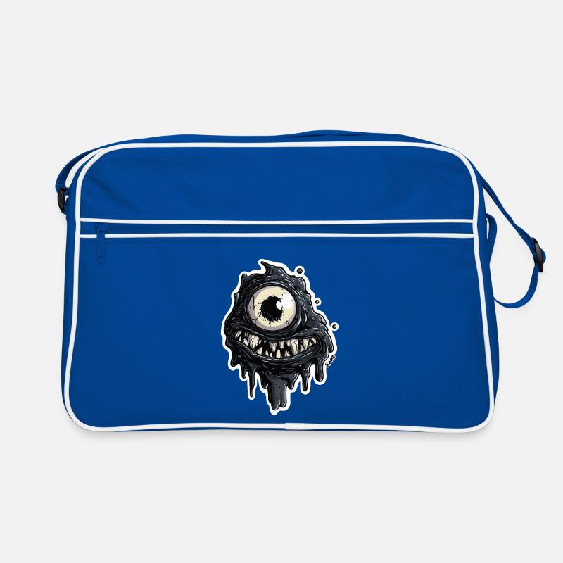 Œil de slime de monstre noir Sac Retro