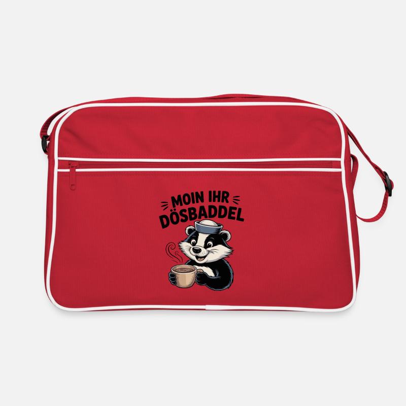 Moin ton idiot dicton sur le café nord-allemand Sac Retro