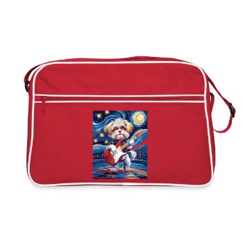 Maltais de la nuit étoilée - Sac Retro - rouge/blanc - Devant