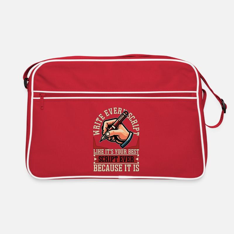 Screenwriter Write Every Script Like Scripwriting Retro Tasche