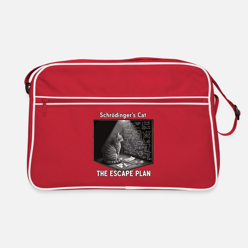 Le chat de Schrödinger avec un plan d'évasion Sac Retro