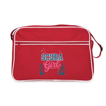 Conception de plongée sous-marine pour fille - Sac Retro - rouge/blanc - Devant