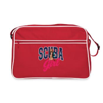 Conception de plongée sous-marine pour fille - Sac Retro - rouge/blanc - Devant