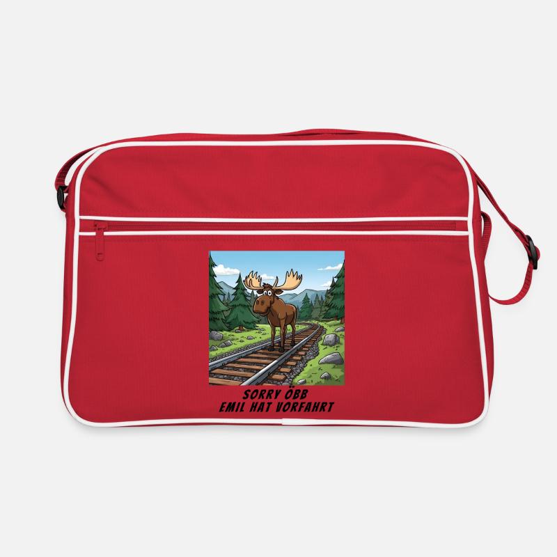 Sorry Bahn - Emil hat hier Vorfahrt Retro Tasche