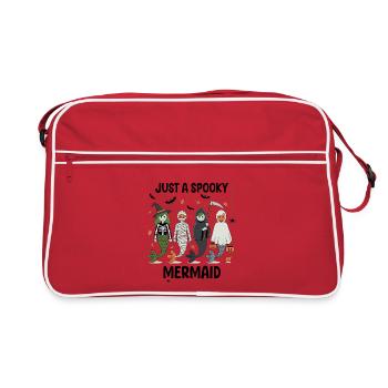 Conception d’Halloween de sirènes hantées - Sac Retro - rouge/blanc - Devant