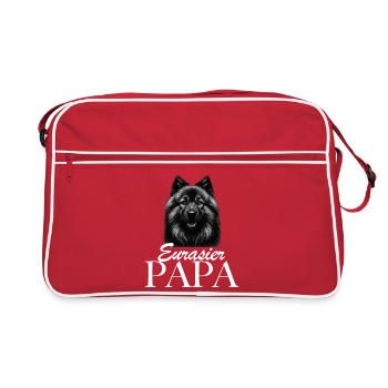 Eurasier Dad - Retro Bag - red/white - Front