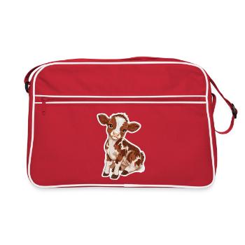 Vache - Sac Retro - rouge/blanc - Devant