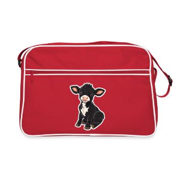 Vache - Sac Retro - rouge/blanc - Devant