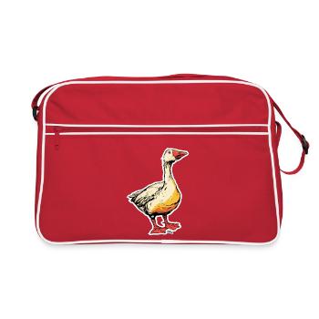 Bande dessinée Oie avec bec - Sac Retro - rouge/blanc - Devant