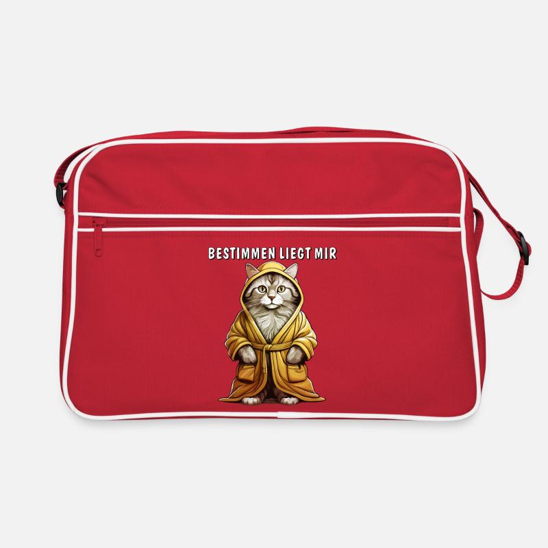 CAT BATHROBE DETERMINING IS MY KEY Retro Bag