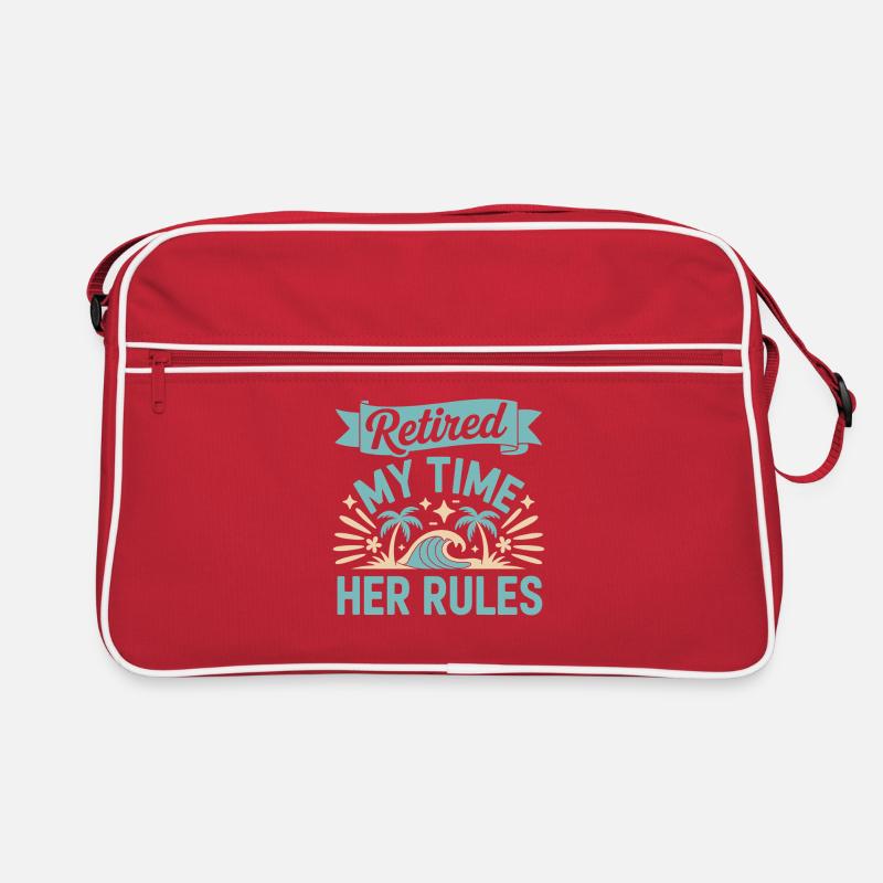 Retirement Beach Motif Retro Bag