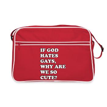 Pride Tee - Retro Bag - red/white - Front