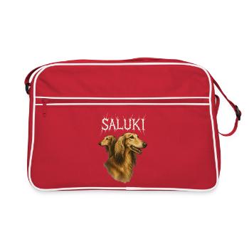 Lévrier persan - Sac Retro - rouge/blanc - Devant