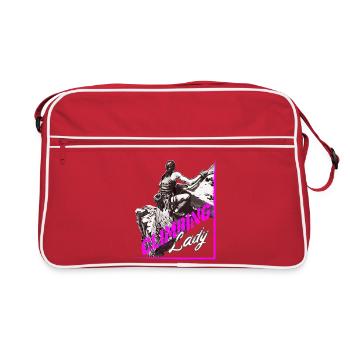 Grimpeuse Alpiniste - Sac Retro - rouge/blanc - Devant