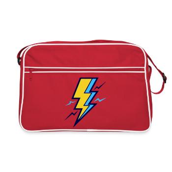 Yellow and Blue Ray - Retro Bag - red/white - Front