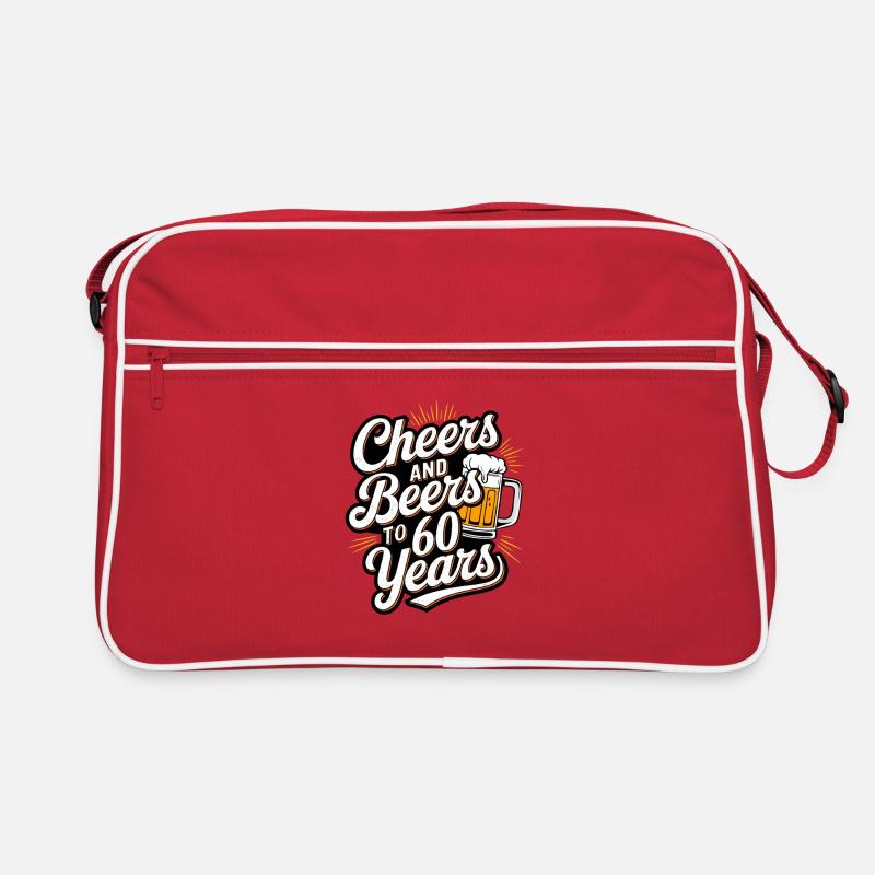 Salutations et bières à 60 ans Sac Retro