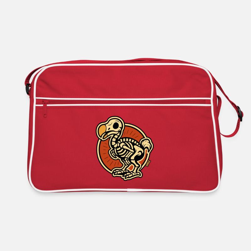 Squelette oiseau Dodo en cercle rétro Sac Retro