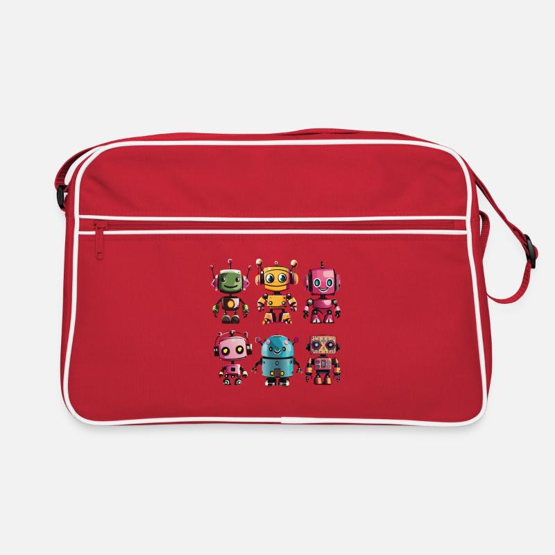 Amis robots colorés Sac Retro