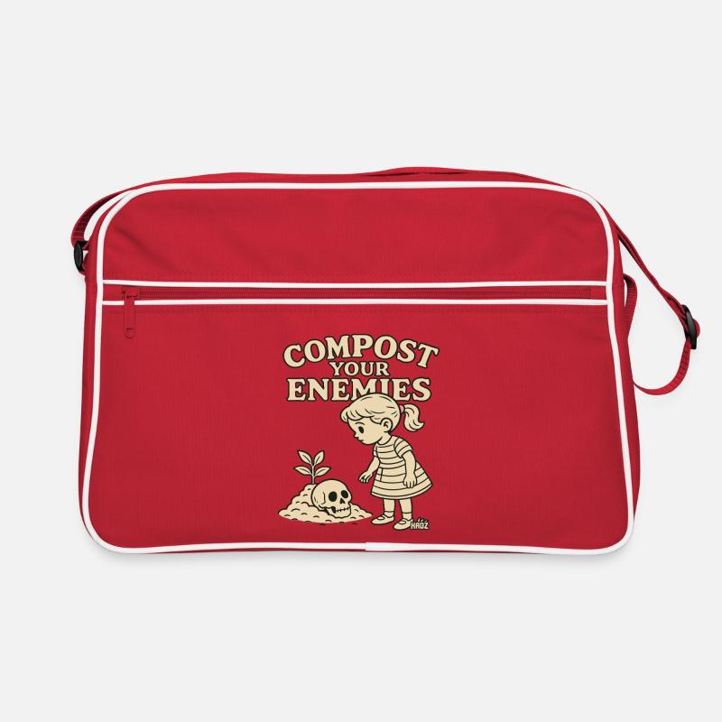 Kompostiere deine Feinde Retro Tasche