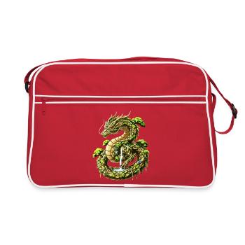 Erd-Geist-Drache - Sac Retro - rouge/blanc - Devant