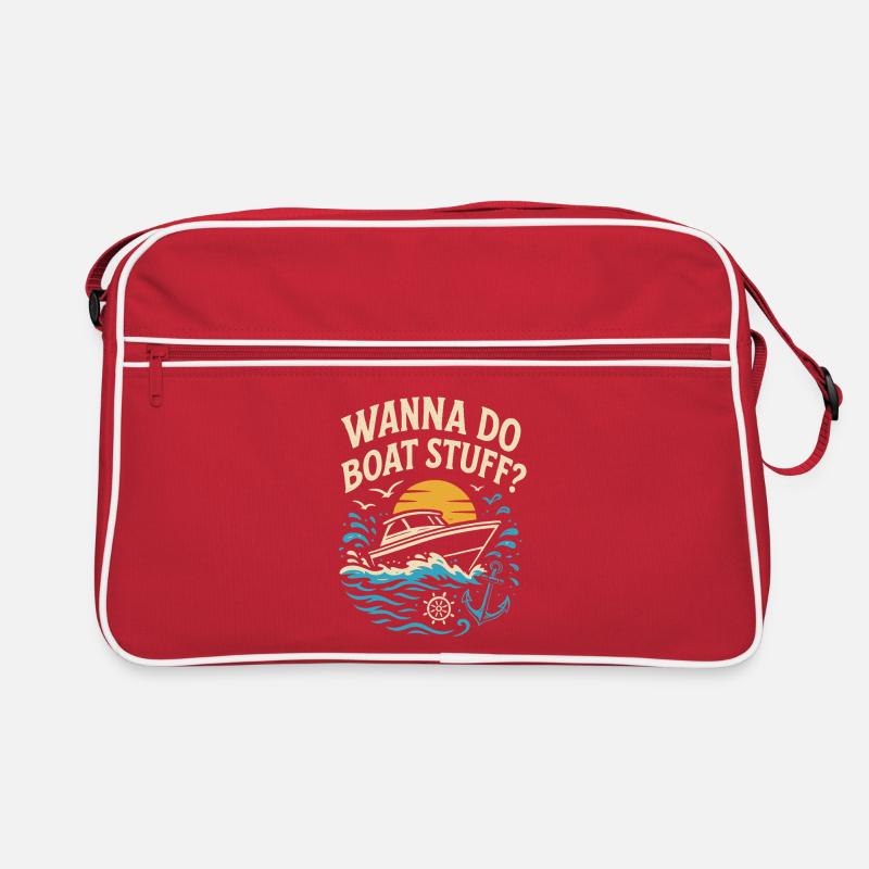 Wollen Sie Bootssachen machen? Retro Tasche