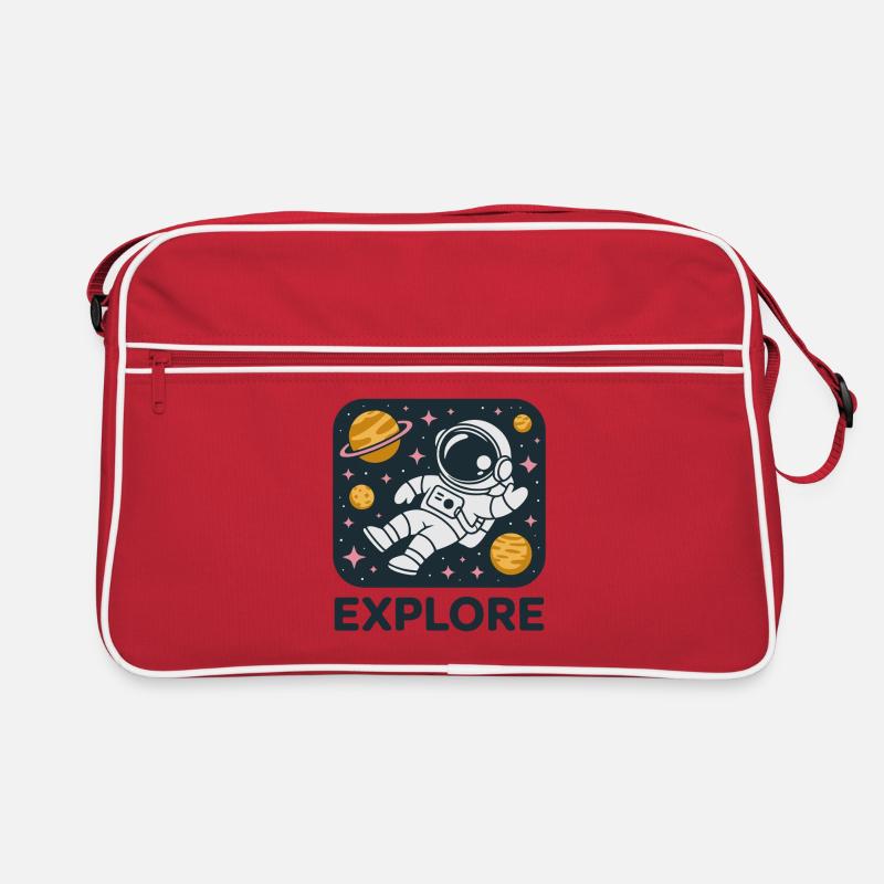 Explorez l’astronaute de l’espace Sac Retro