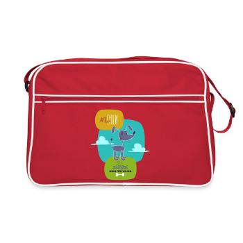 Misié Dog - Retro Bag - red/white - Front