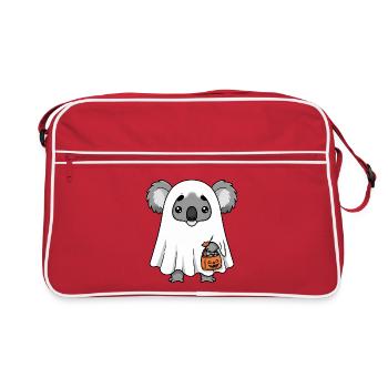 Koala Ghost Halloween Tee - Retro Bag - red/white - Front