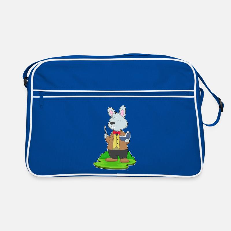 Hase Lehrer Buch Schule Retro Tasche